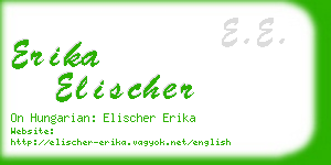 erika elischer business card